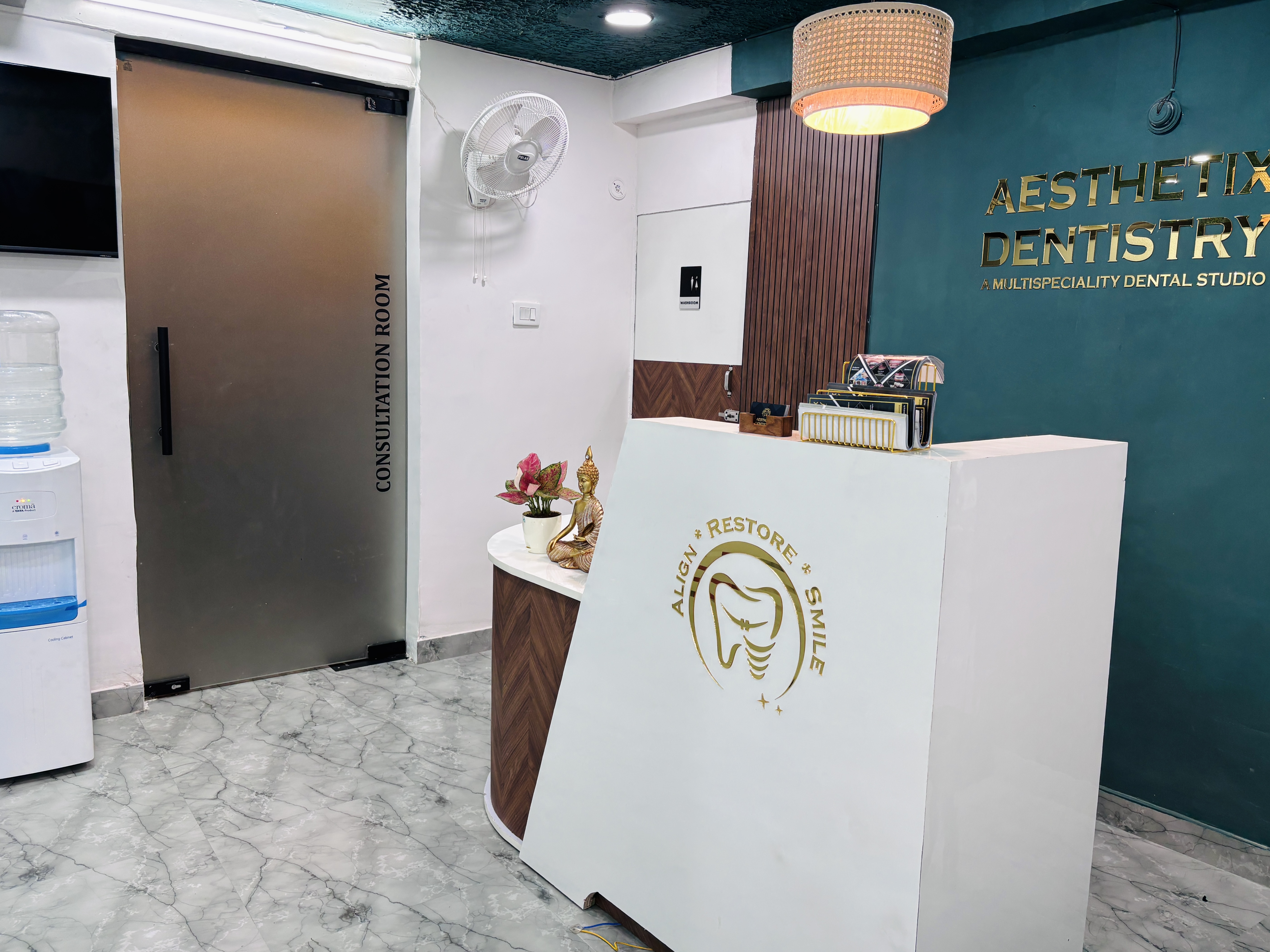 Aesthetix Dentistry Reception Area - Welcoming Patient Lounge